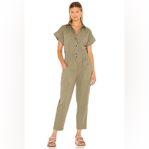 PISTOLA
DANI LIGHTWEIGHT DOLMAN JUMPSUIT -
LODEN GREEN. SIZE M - Picture 1 of 14